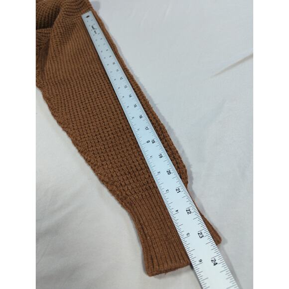 VTG Ash Creek Trading M Brown Silk Cotton Knit Sweater Textured Pullover - Picture 7 of 9